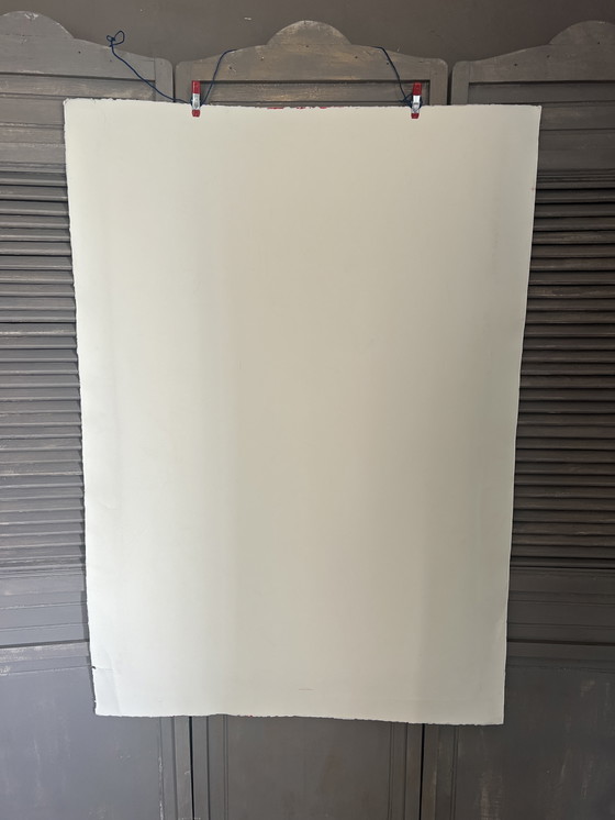 Image 1 of Zeefdruk (75/108cm) Moansburg “Geisha red” nr 8 vd10