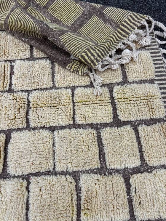 Image 1 of Moroccan Mrirt Wh Wool Rug 200x300cm - Berber Moroccan Modern Carpet