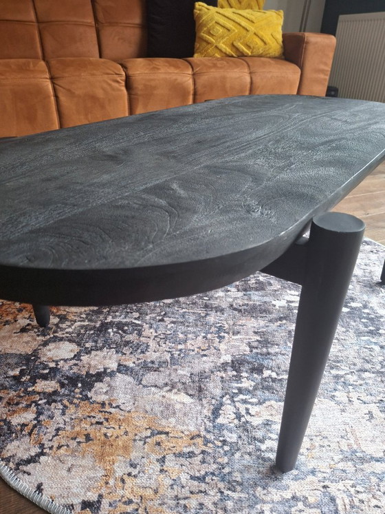 Image 1 of Tavolino robusto 120x60cm in legno di mango e metallo, nuovo