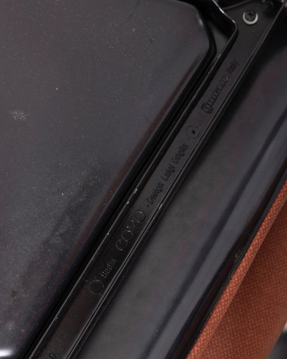 Image 1 of Set di 5 sedie vintage "Coro" degli anni '80, disegnate da Luigi Origlia per Origlia Italy.