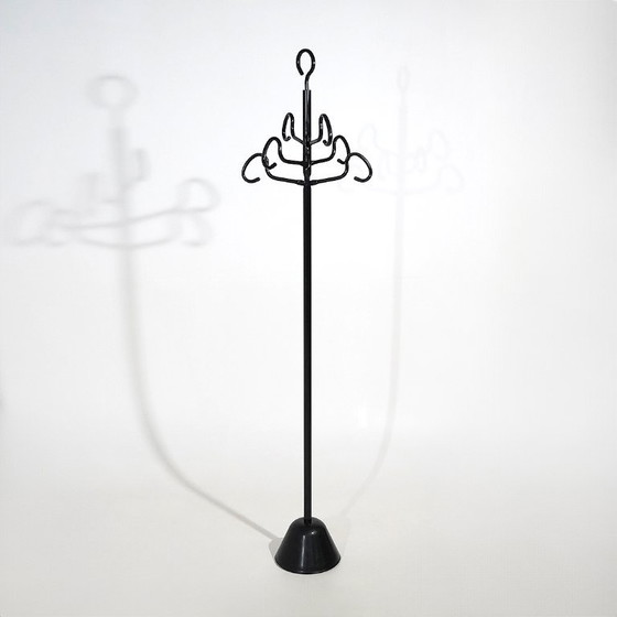 Appendiabiti “Servomanto” di Achille Castiglioni per Zanotta, anni '80, Metallo, Plastica, Nero, 1980 (foto 6 di 15)