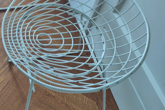 Image 1 of Pastoe wire stool white KM 05 4 pcs.