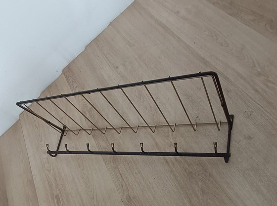 Distinctive Fifties Coat Rack – Metal, Brass (photo 6 of 10)