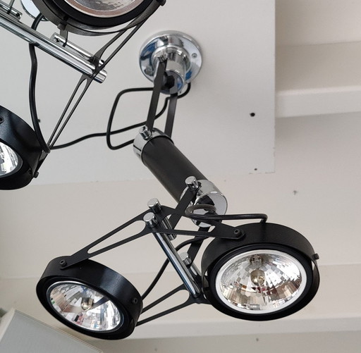 2 x Plafondlamp Met Dubbele Spot