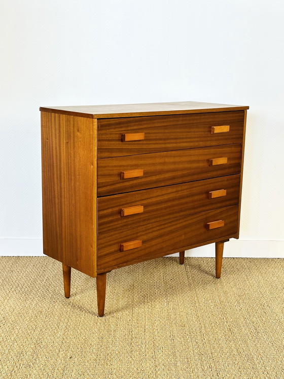 Image 1 of Scandinavian teak chest of drawers, 1960