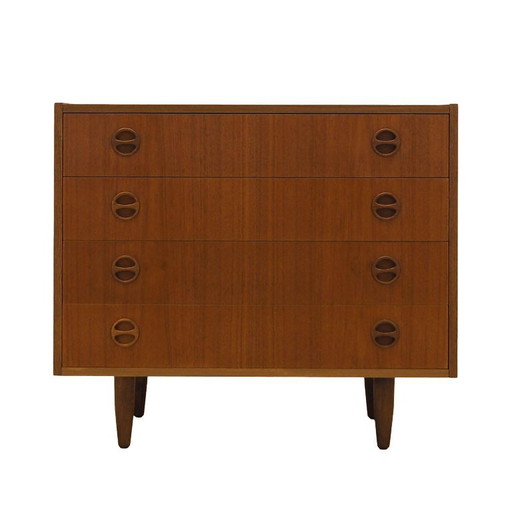 Teak chest of drawers, Danish design, 1960s, manufactured in Denmark