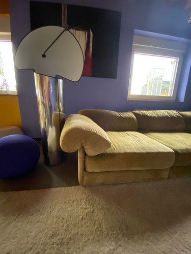 Neue Wiener Werkstätten 70s Lounge Sofa in Green Velour Sectional – Couches (photo 4 of 38)