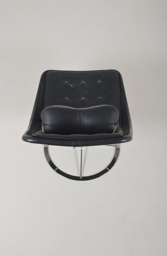 Image 1 of Swedish Jetson 66 armchair in leather by Bruno Mathsson for Dux