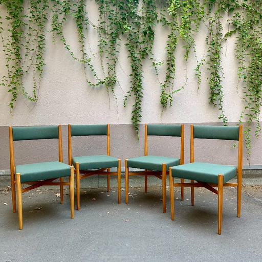 Mid Century Esszimmerstuhl-Set | Eiche & Gabriel „Cura“ – eetkamerstoelen, Wood
