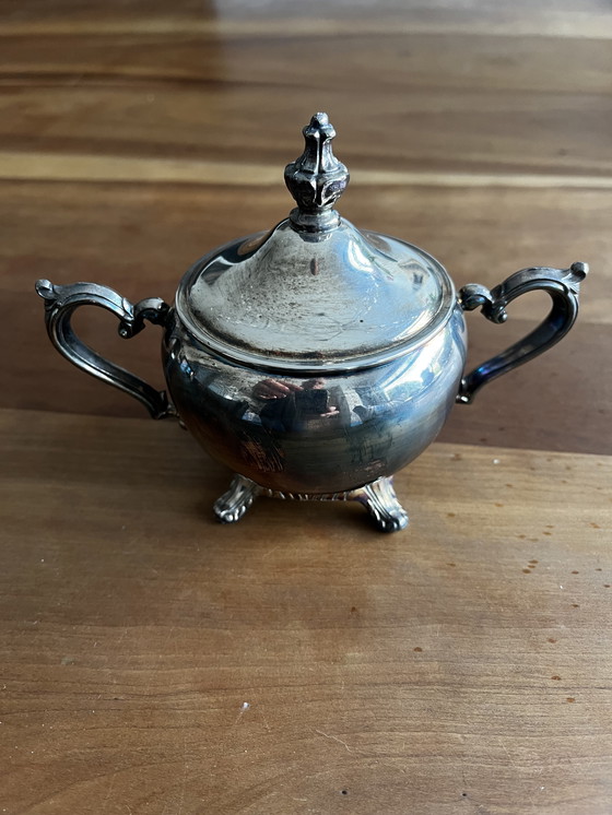 Image 1 of Set da caffè/tè placcato argento, 4 pezzi