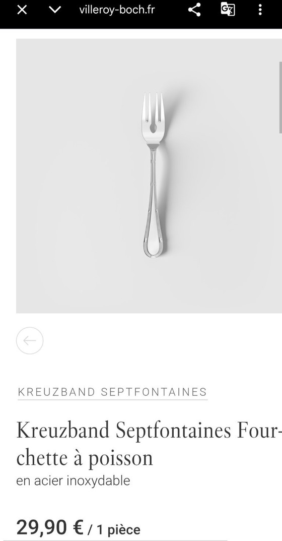 12 X Villeroy & Boch Kreuzband-Septfontaines "New", Villeroy et Boch, Cutlery Sets, Aluminium, Transparent (photo 4 of 9)