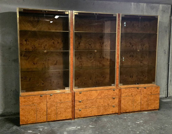 Image 1 of Set vitrines ontworpen door Jean-Claude Mahey voor Roche Bobois, 1970.