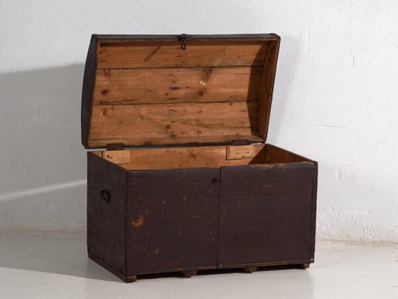 Kleine donkergekleurde antieke kist (ca. 1900) #21 – Ladekasten, Rustic (photo 22 of 40)
