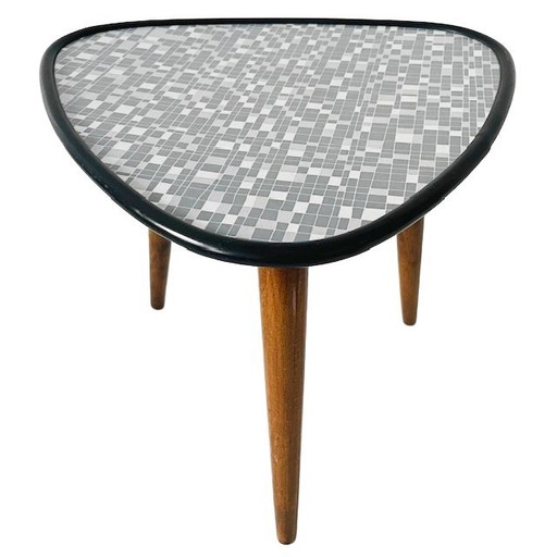 Table d'appoint triangulaire vintage style rockabilly années 50
