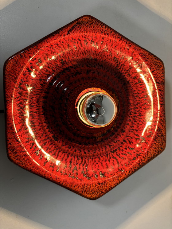 Image 1 of vintage wand- of plafondlamp fabrikant Hustadt Leuchten