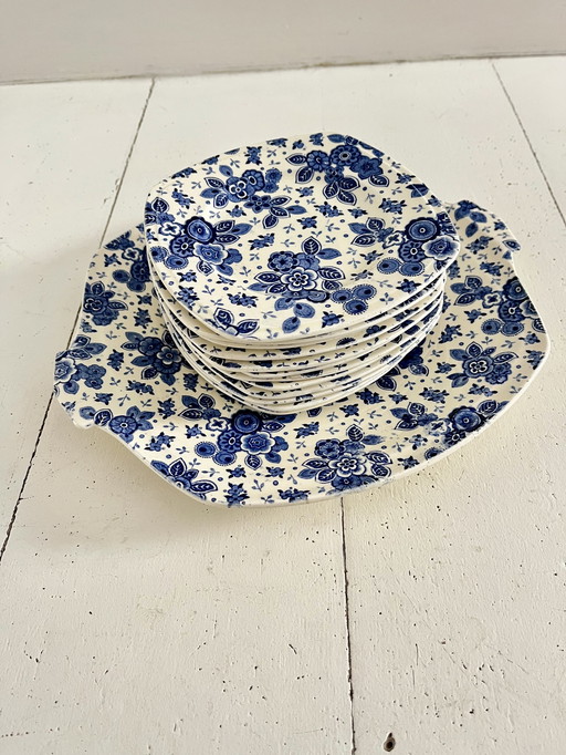 Vintage Gebaksset Societe Ceramique