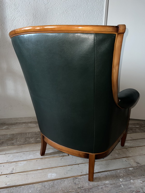Poltrona Gedeluux Jugendstil in Legno di Ciliegio e Pelle – Poltrone, Leather, Wood (photo 6 of 6)