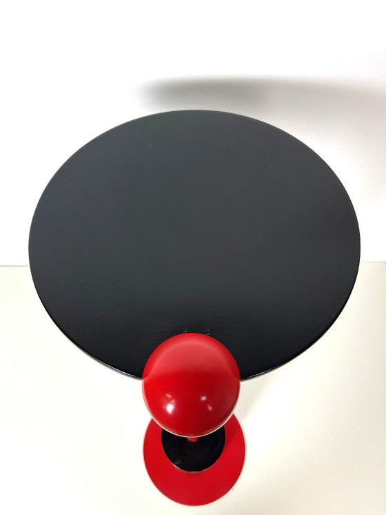 Image 1 of Postmoderner Piccolo-Beistelltisch im Memphis-Stil von Edward Geluk für Arco, 1980er Jahre.