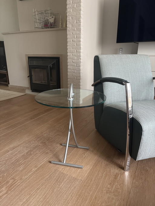 Rolf Benz bijzettafel glas 