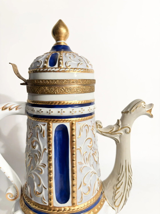 Capodimonte Porcelain Teapot, Bronze and Pure Gold, Late 19th Century – Table accessories (photo 3 of 16)