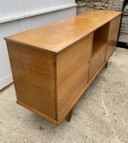 Scandinavian type Sideboard in raw pear wood 1950