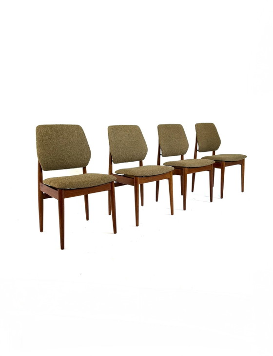 Image 1 of 4x restaurierte Teak-Esszimmerstühle, Casala ‘60