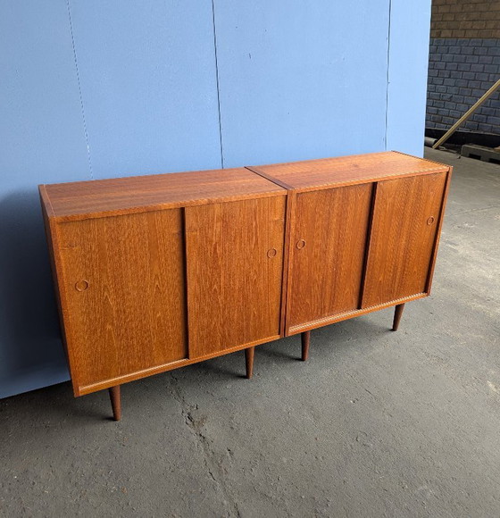 2x Vintage Teak Dressoir / Boekenkast - Jaren 60 – Hout (photo 4 of 20)