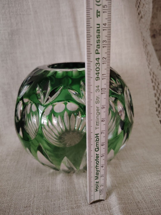 Nachtmann Bamberg Crystal Vase, Basket and Bell, Decorative Objects, Green (photo 9 of 15)