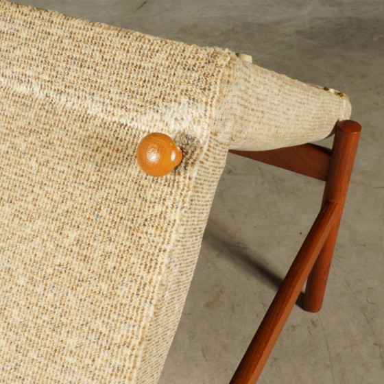 Set da salotto danese – Due poltrone con tavolino – Anni '70 – Textile (photo 16 of 19)