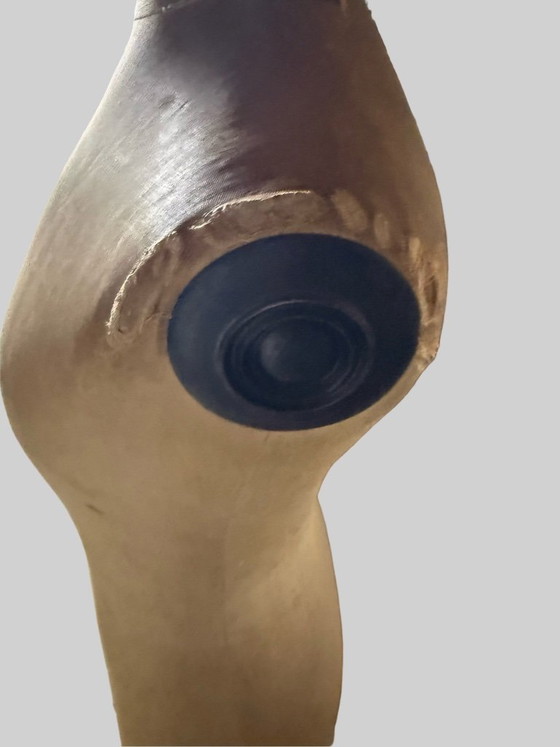 Image 1 of Busto da sarto antico e regolabile su treppiede originale in legno (circa 1930-1950)
