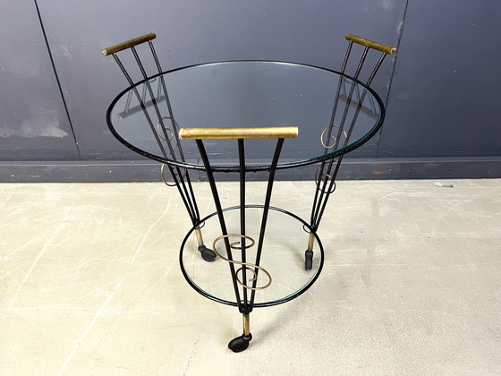 Image 1 of Mid century two tier italian trolley, 1950s