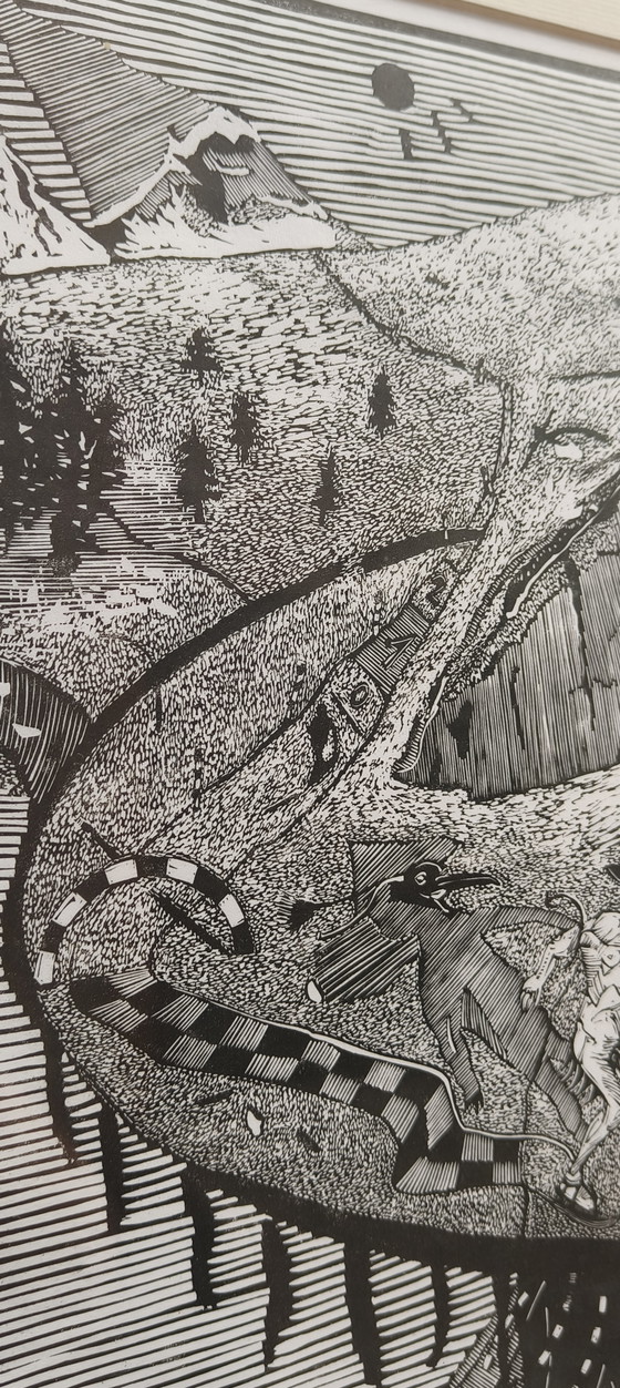 Image 1 of Jerzy Jędrysiak Holzschnitt Hendrick van Prooije