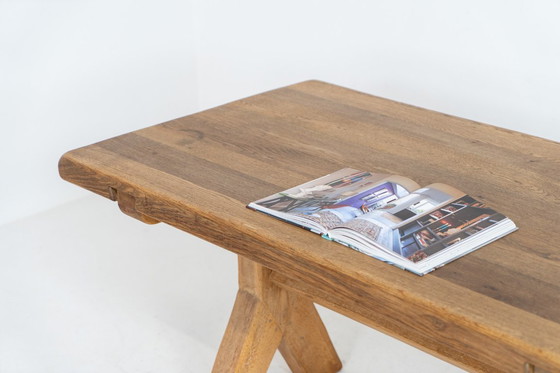 Image 1 of Brutalistische eettafel van De Puydt (België, jaren 70).