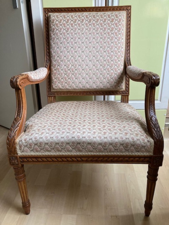 Image 1 of 2 Sessel im Stil Louis XVI.