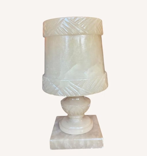 Vintage albasten tafellampje