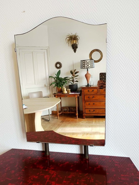 Image 1 of 1950s marbled Formica dressing table