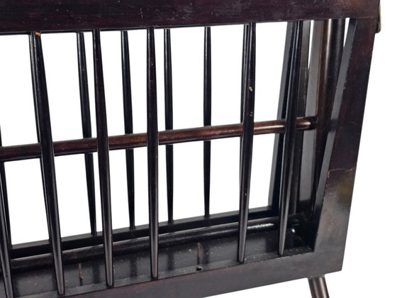 Image 1 of Cesare Lacca - Design italiano - Porta riviste - legno laccato - ottone - anni '50