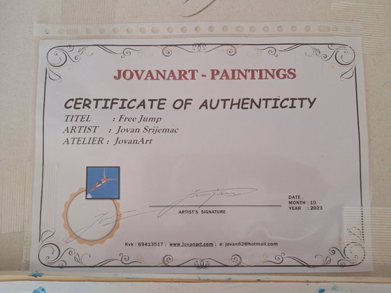 Image 1 of Jovan SRIJEMAC - Free Jump - Tableau d'artiste
