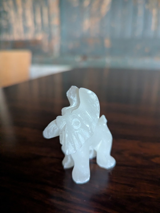 Image 1 of Vintage dog figurines - onyx - 1970s