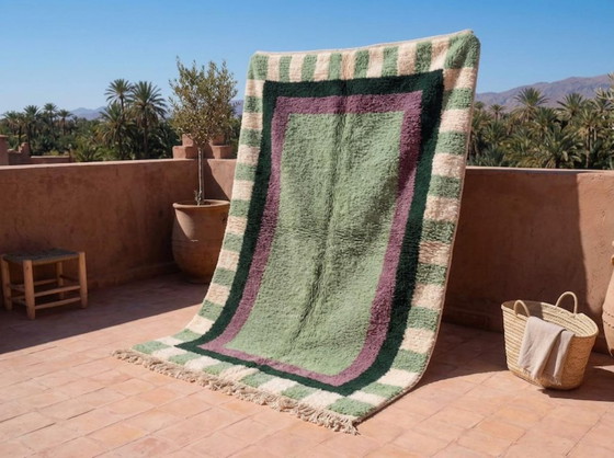 Image 1 of Marokkaans Berber tapijt, gedecoreerd, 200 cm x 300 cm