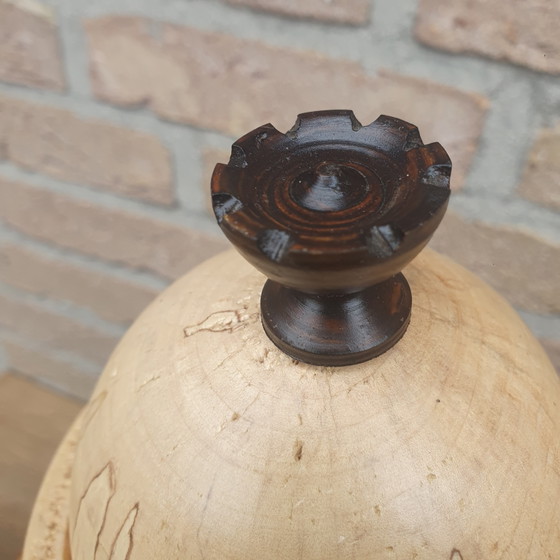 Set di 2 vasi in legno torniti a mano con bordo in corteccia (30 cm e 24 cm) – Oggetti decorativi, Wood (photo 7 of 14)