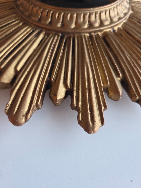 Image 1 of Small Vintage Sunburst sun mirror