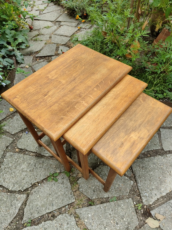 Vintage Nesting Tables Jaren 60 Teak Bijzettafels – Wood (photo 3 of 7)