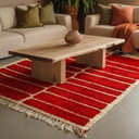 Magnificent red rug for handcrafted items, 180/280cm