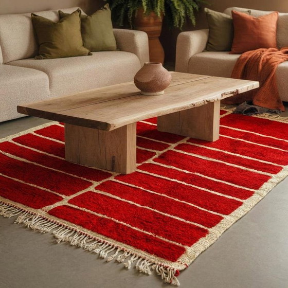 Prachtig rood tapijt voor handgemaakte artikelen, 180/280 cm – Vloerkleden en tapijten, Textile, Wool (photo 3 of 5)