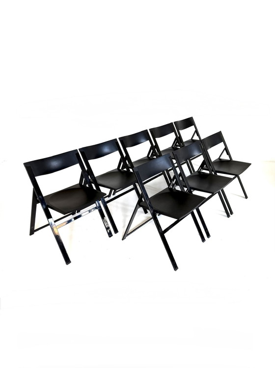 Image 1 of Sedia pieghevole 4x Design 'P08', Justus Kolberg, Tecno '90