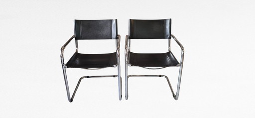 Mart STAM (1899-1986) - Paire de fauteuils Bauhaus S34 - 1970