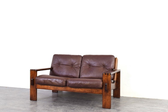 Brutalist Bonanza Sofa by Esko Pajamies for Asko, 1960s. – 2 seaters, Wood (photo 10 of 16)