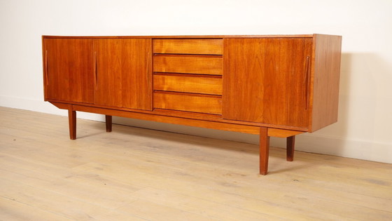 Image 1 of Vintage teak sideboard | TV cabinet | 225 cm