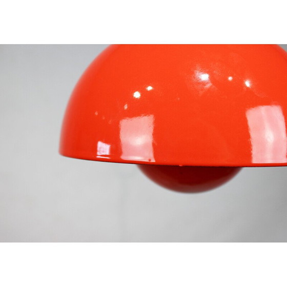 Image 1 of Vintage red flowerpot pendant lamp model VP1 by Verner Panton, 1968